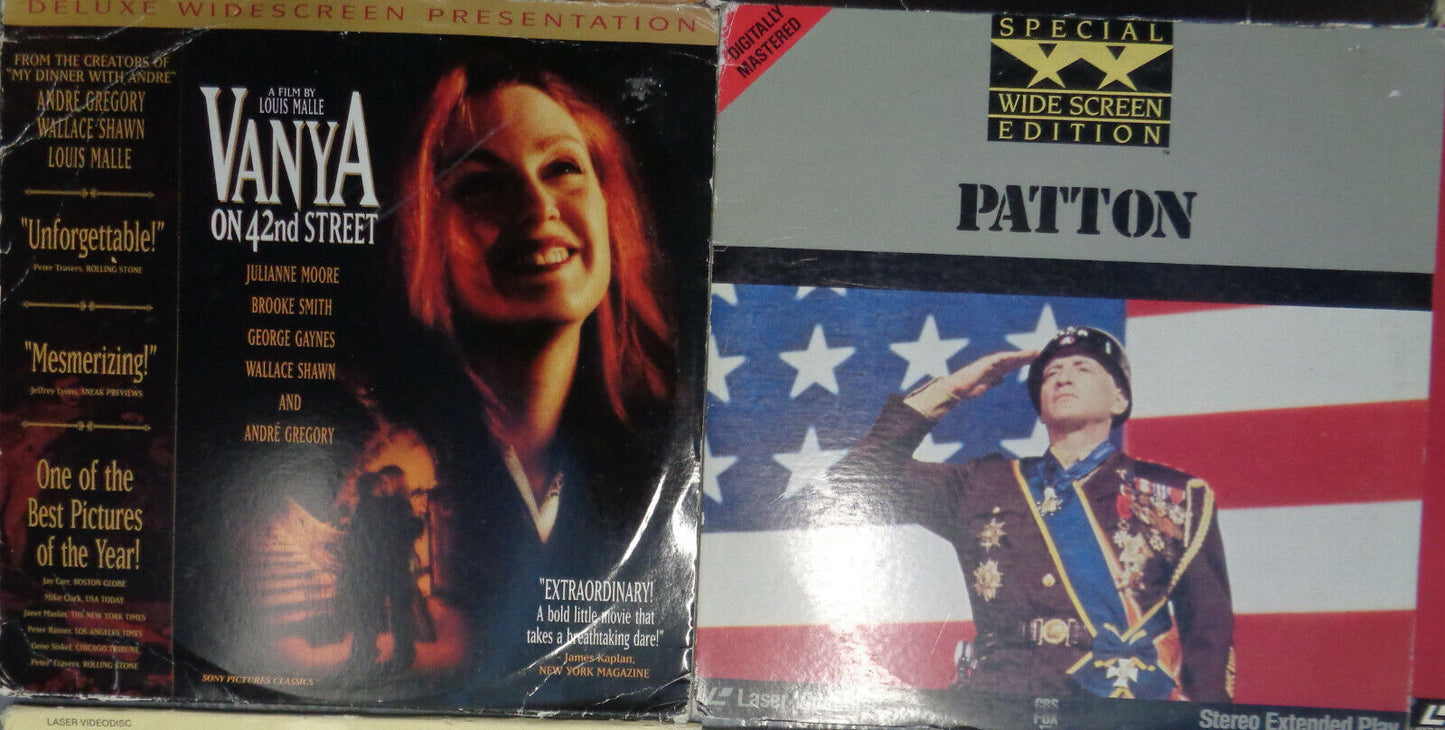 16 Laserdiscs Lot - Movies, comedy, history - Excellent, 2 sealed
