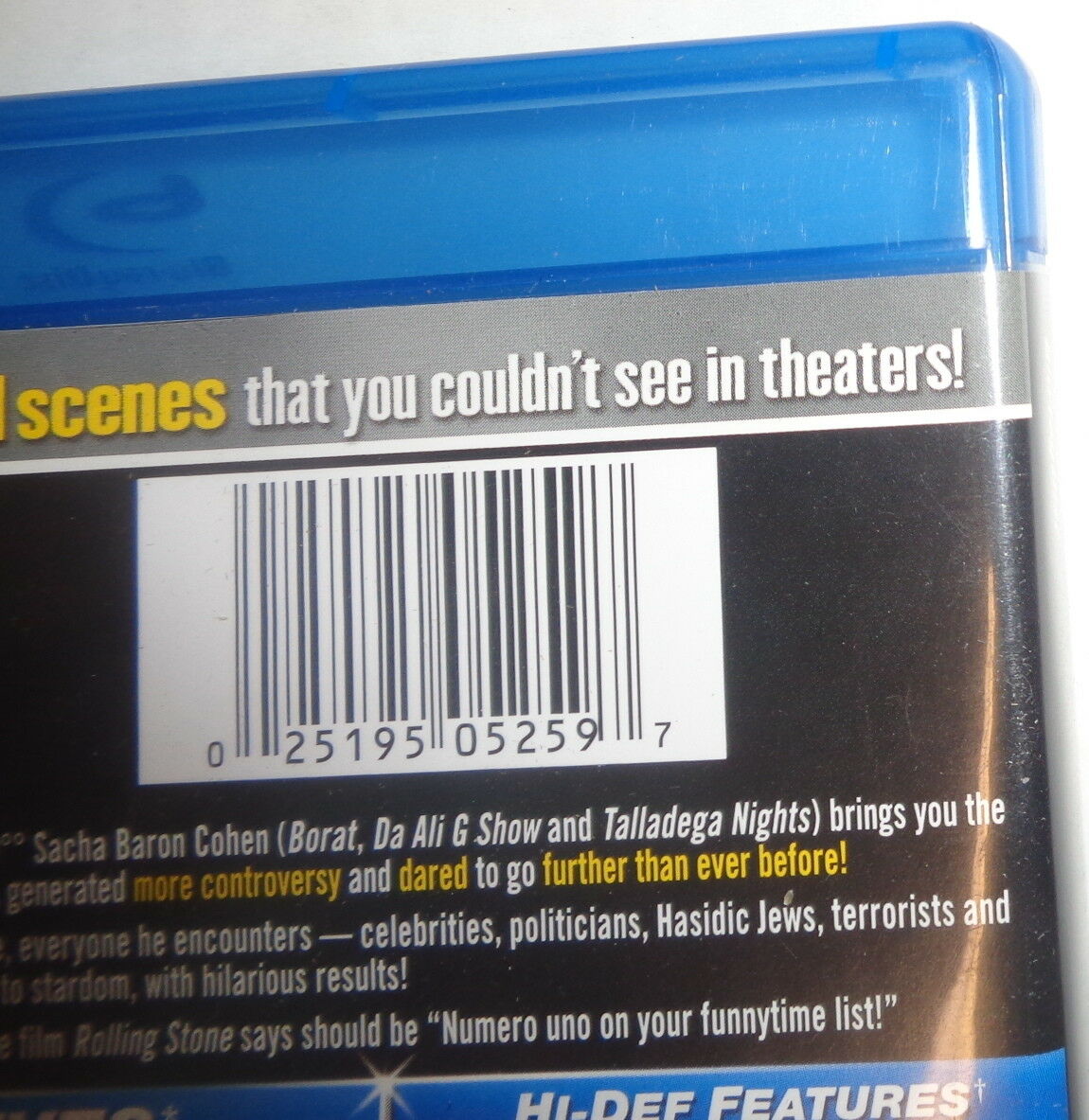Brüno (Blu-ray Disc, 2009) - Like New