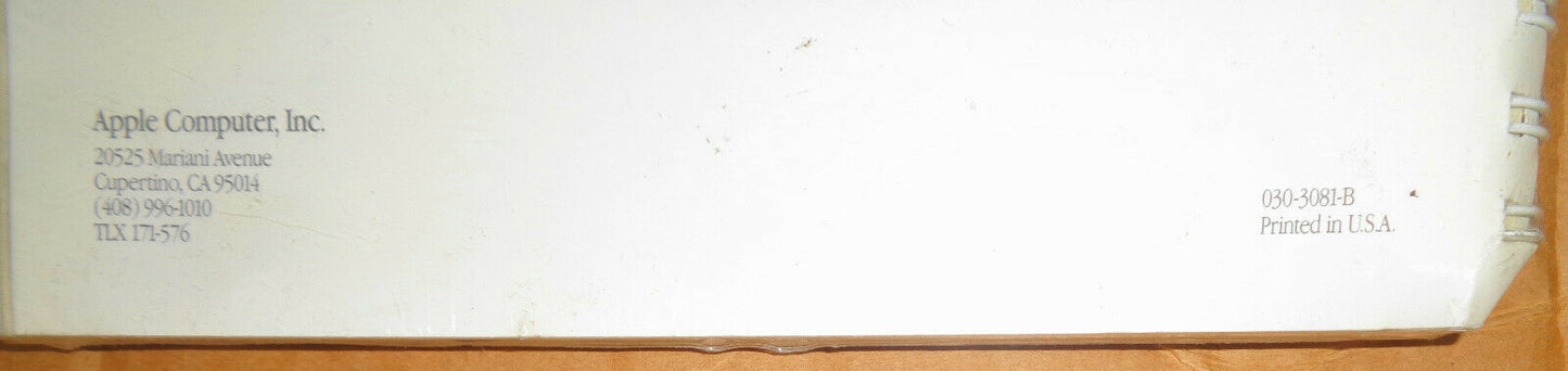 SEALED Apple Macintosh Hypercard User's Guide - 030-3081-B