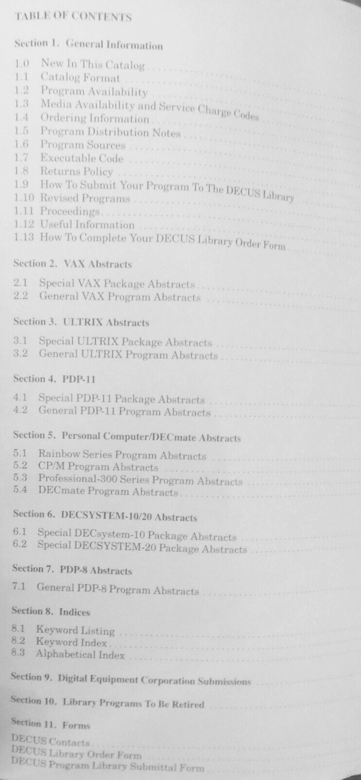The 1989/1990 DECUS library : software catalog. U. S. Chapter Edition