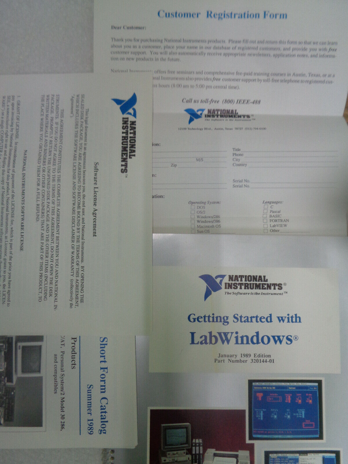 National Instruments' Measure for Lotus 1-2-3 software - 1989 - IBM 5.25 inch