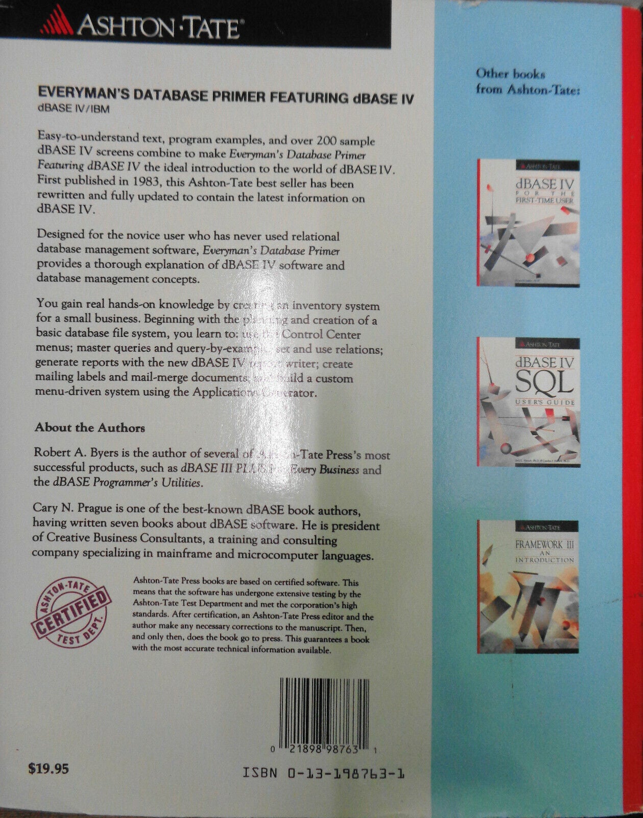 dBASE IV database programming lot of 8 books