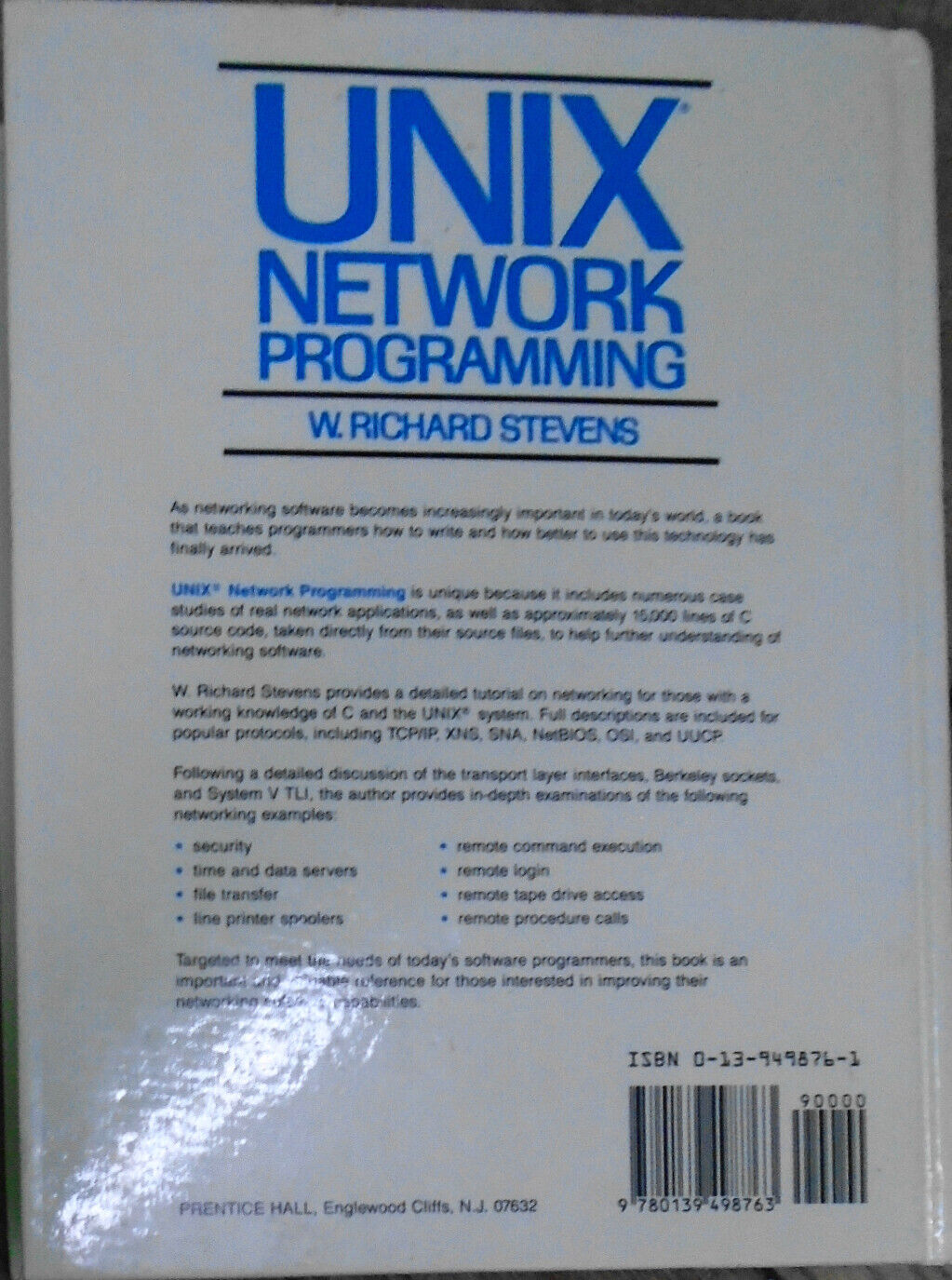 Design of the UNIX Operating System & UNIX Network Programming - 2 hardcovers