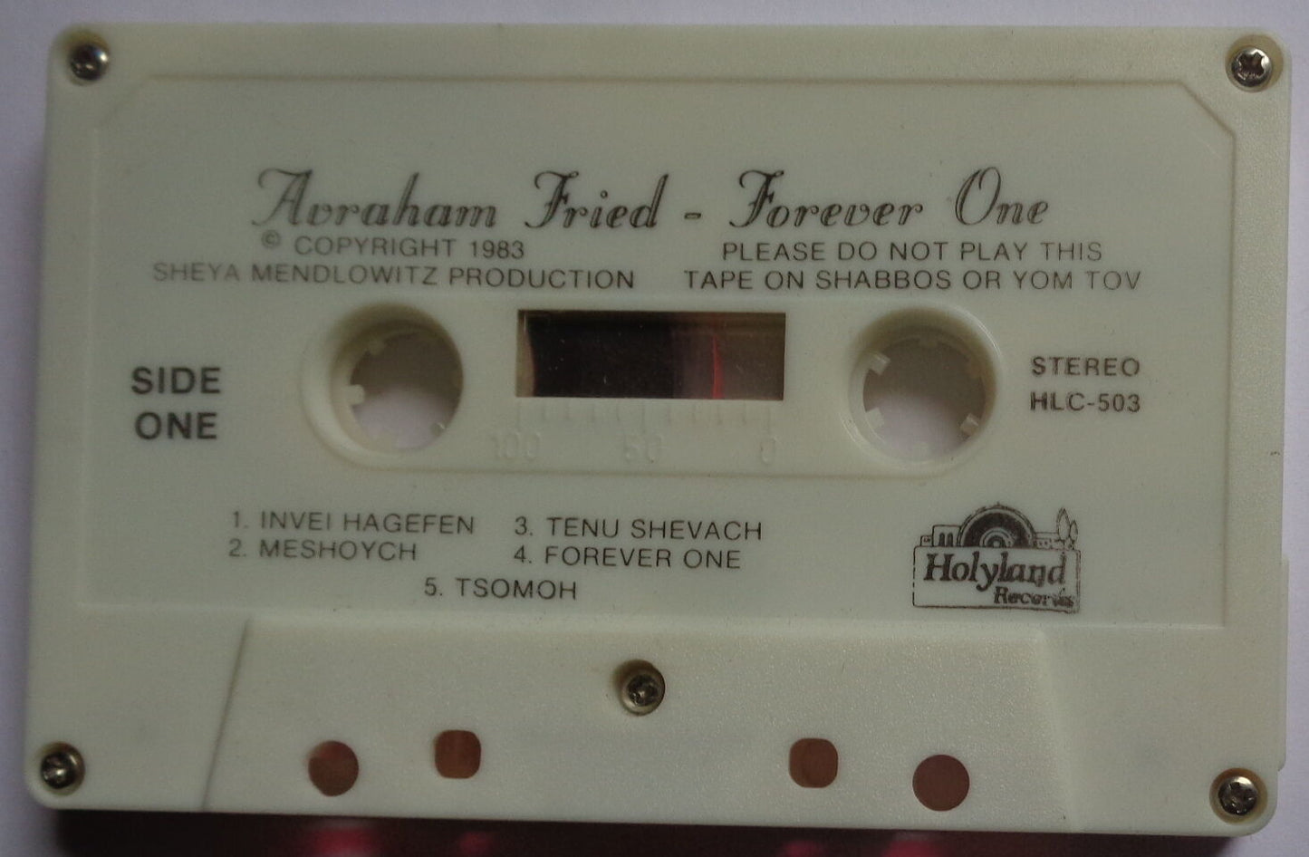 Avraham Fried in Forever One - Cassette - 1983 Rare - Holyland HLC-503 Stereo