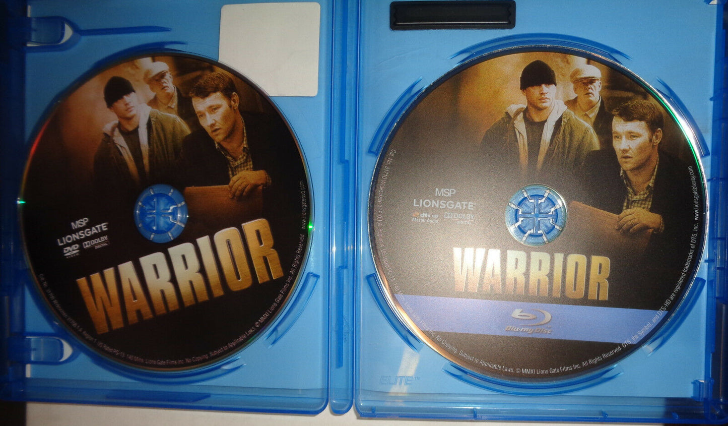 Warrior (Blu-ray/DVD, 2011, 2-Disc Set, Includes Digital Copy) - Like New