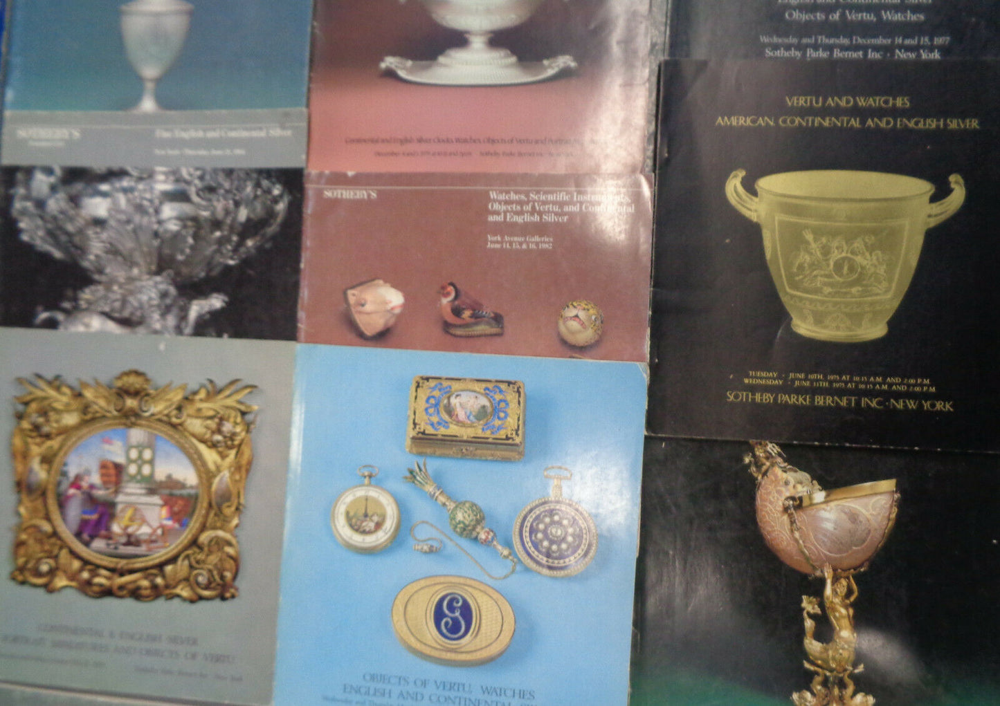 20 Sotheby's Silver auction catalogs 1970s - 1980 lot
