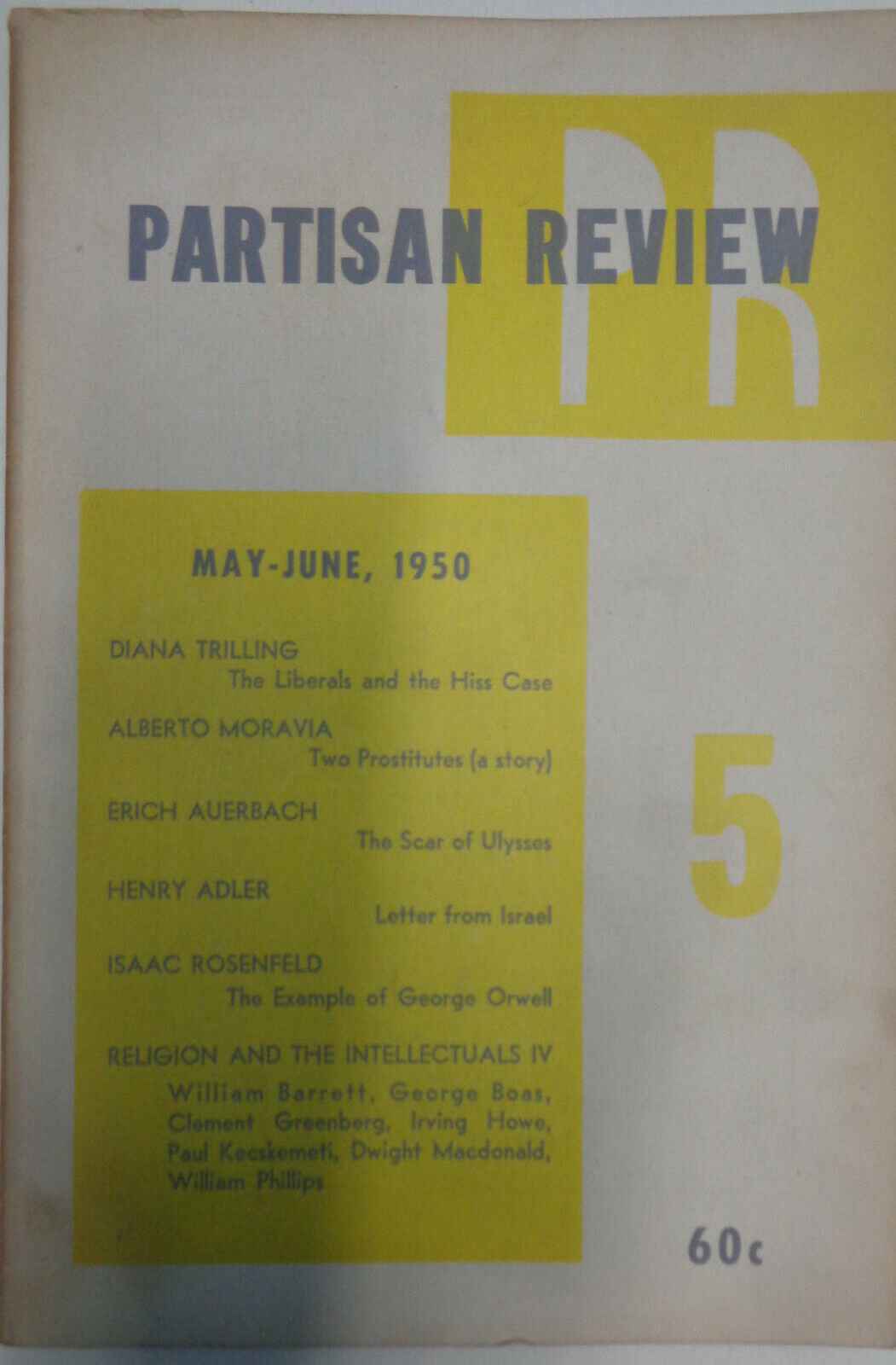Partisan Review, May-June 1950 - Diana Trilling, Alberto Moravia ...