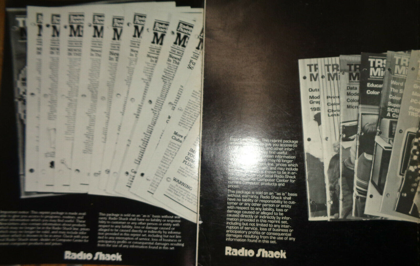 Radio Shack TRS-80 Microcomputer News Reprints:1981 & 1982 - 2 books