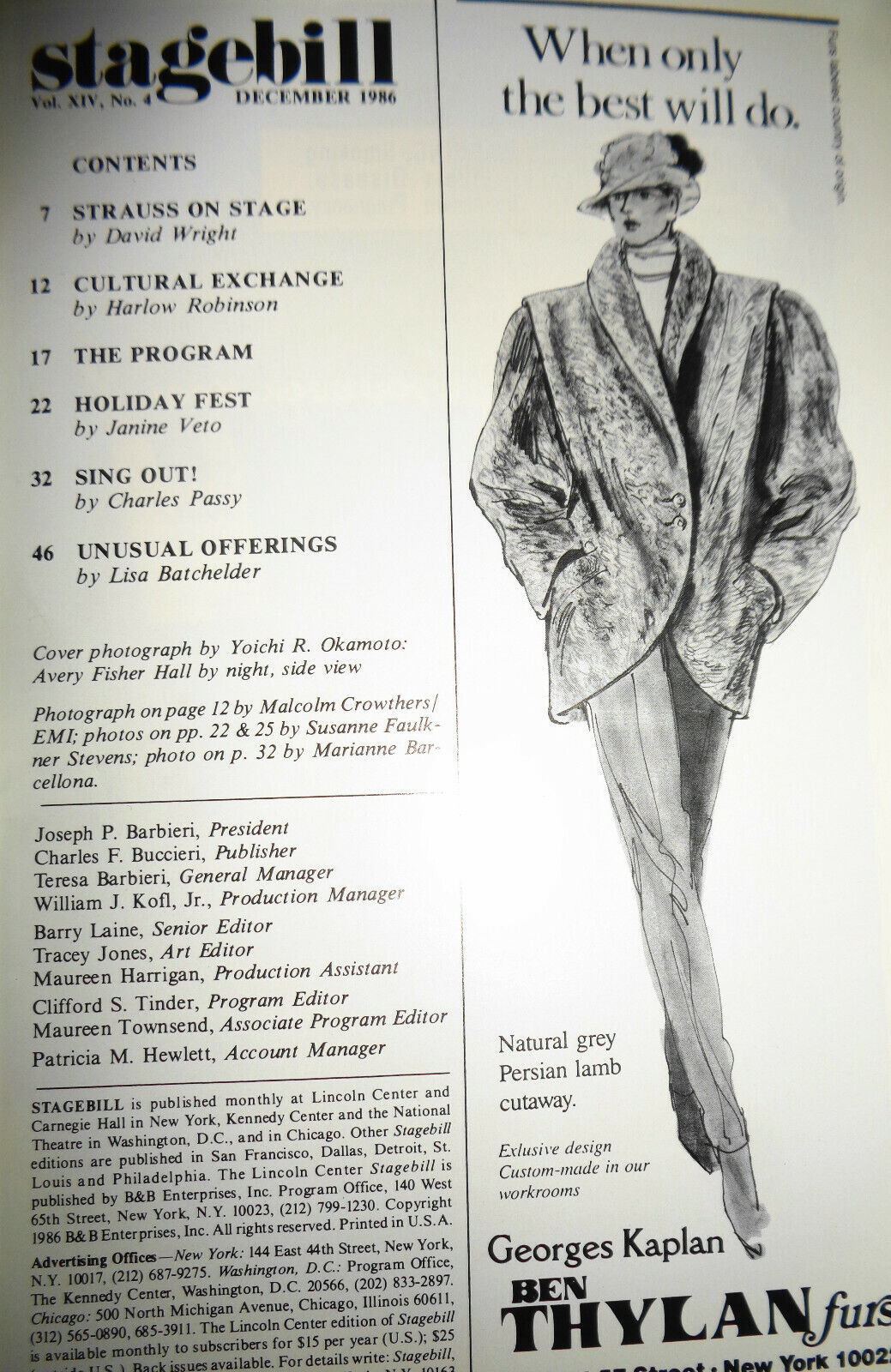 Sherrill Milnes SIGNED : Rigoletto - Met Opera Stagebill, Lincoln Center 1986