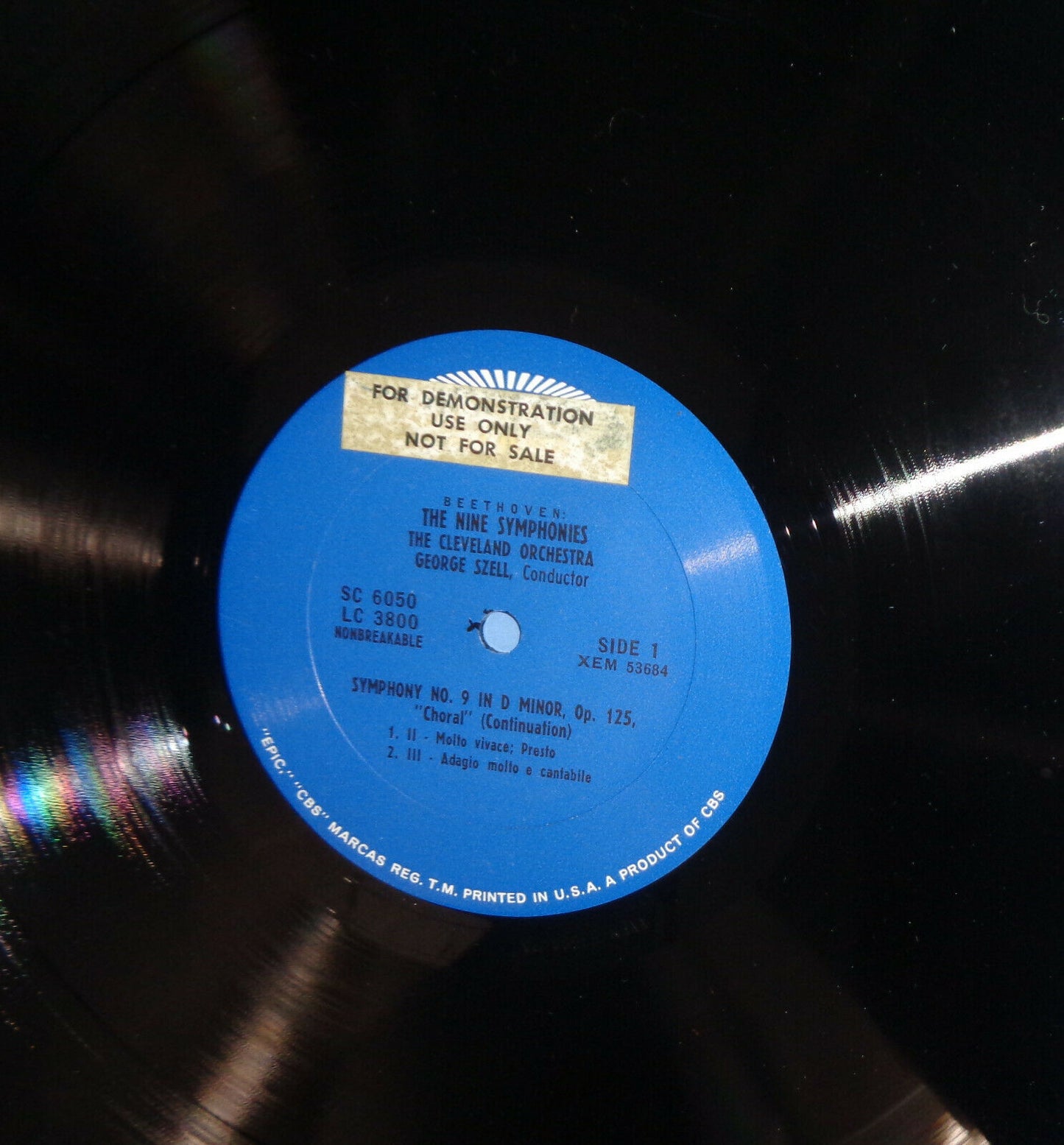 SZELL - BEETHOVEN: THE NINE SYMPHONIES - 7 LP SET - PROMO COPY. CLEVELAND ORCH