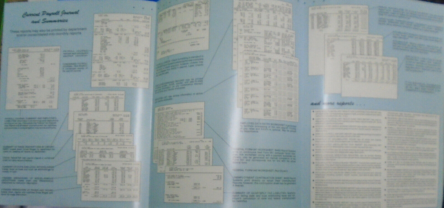 BASS Payroll System, 1988 - for restaurants & general use. IBM PCs 5 1/4" disks.