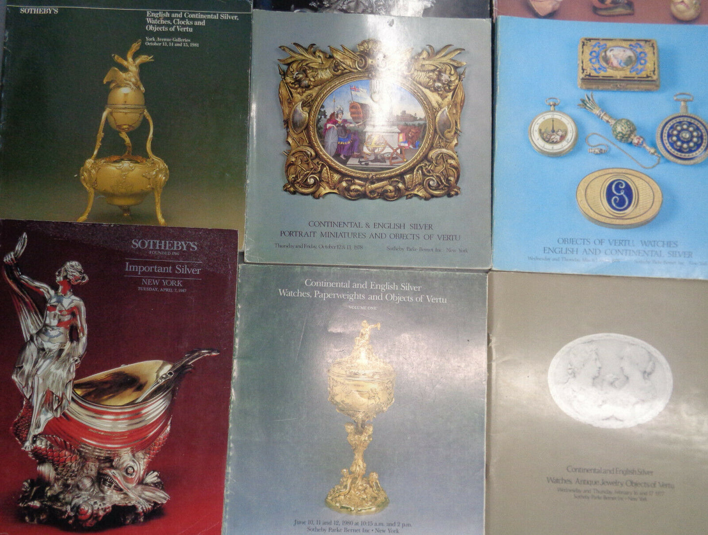 20 Sotheby's Silver auction catalogs 1970s - 1980 lot