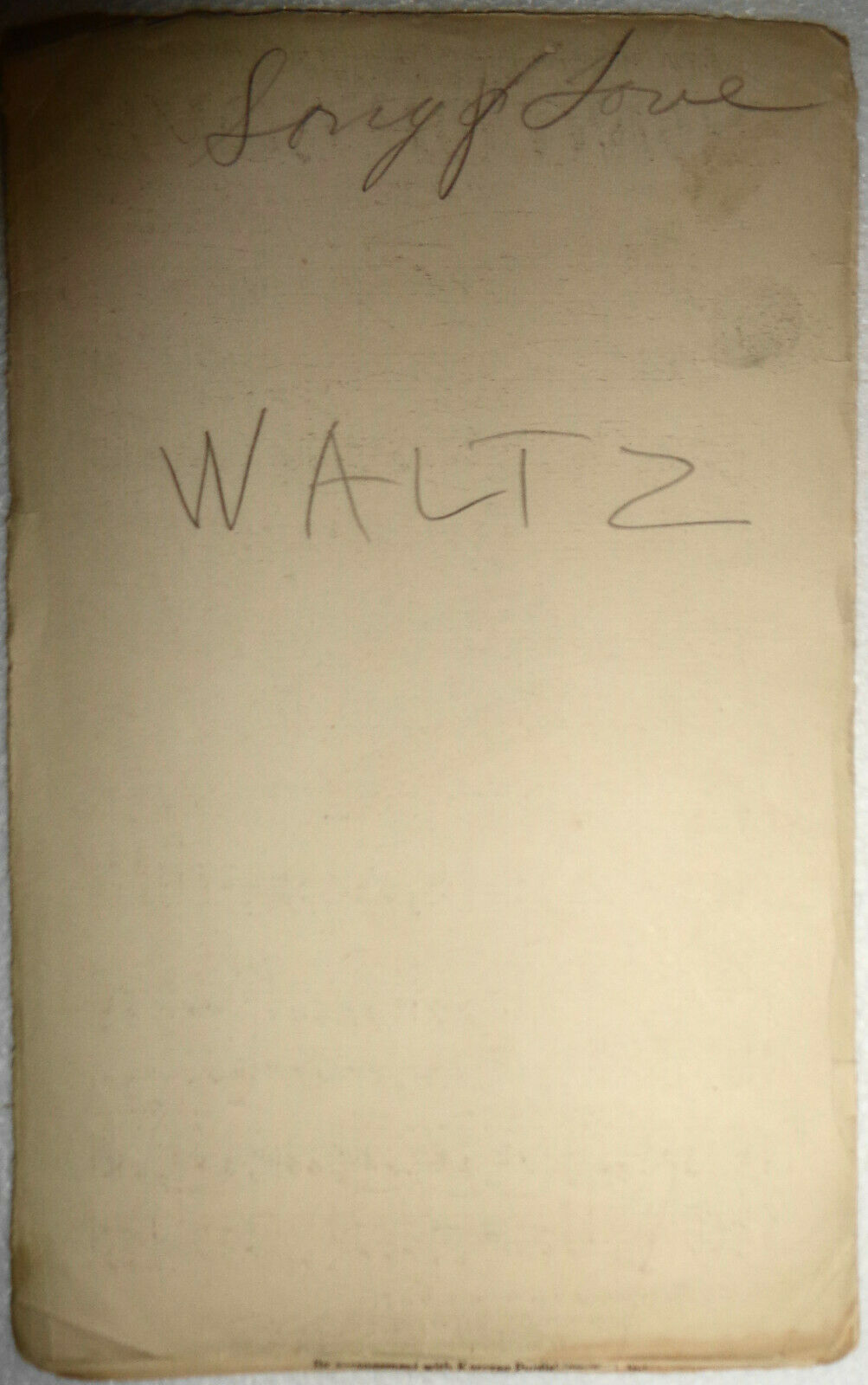 Song of Love : from the Shubert production "Blossom time" - 1921. For orchestra