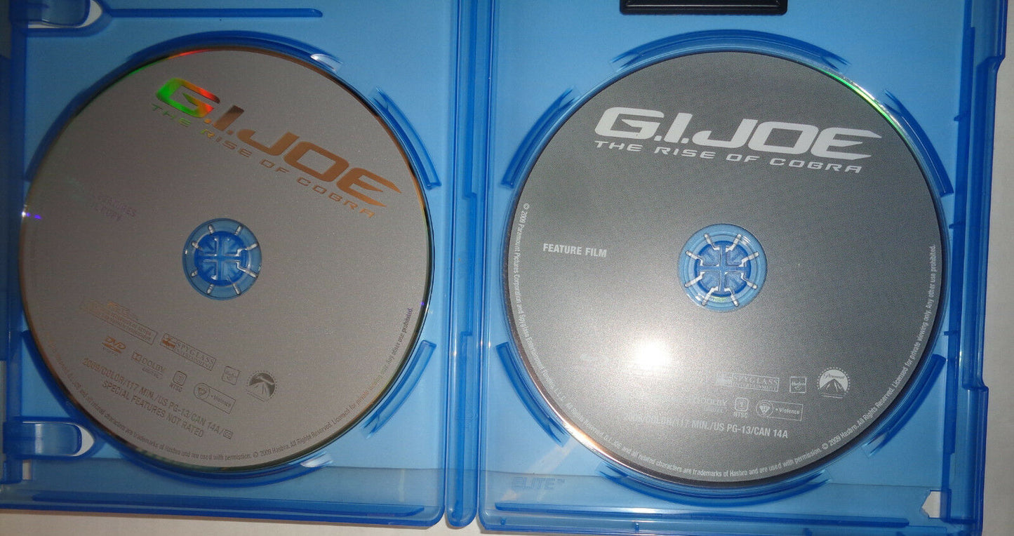 G.I. Joe: The Rise of Cobra (Blu-ray, 2009, 2-Disc Set, Includes Digital Copy)