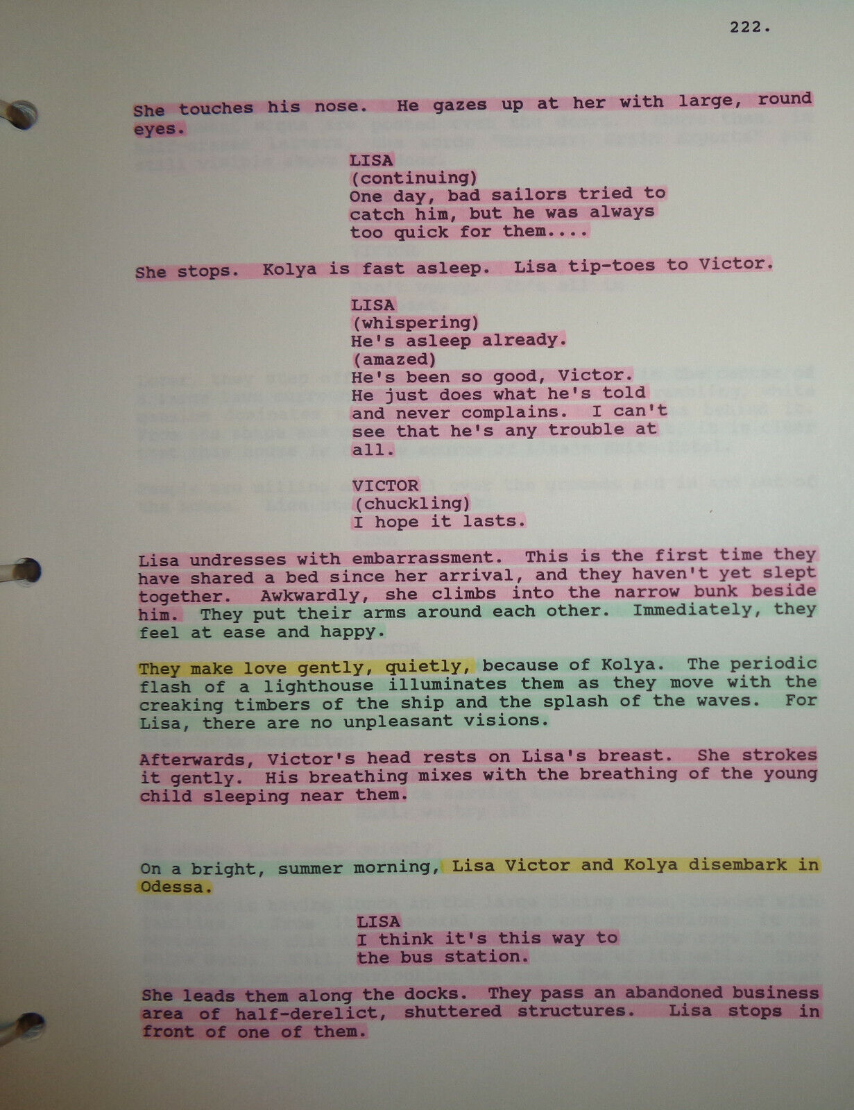 The White Hotel - Revised First Draft Screenplay - Charles L Mee /Marc Grandsard