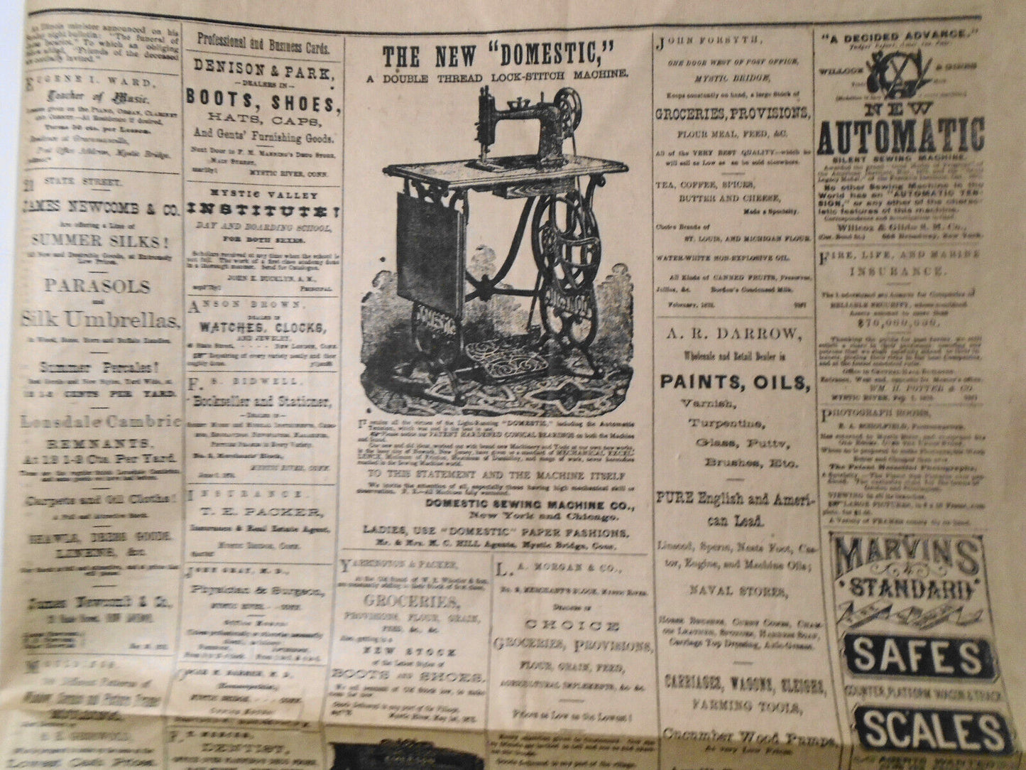 The Mystic Press, July 6, 1876. Stonington Connecticut newspaper (reprint)