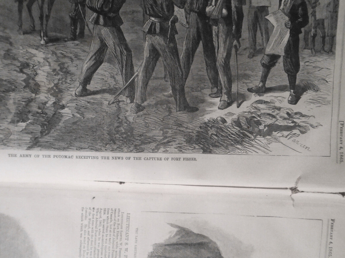 Harper's Weekly February 4, 1865  Union Army in Savannah - Complete Original