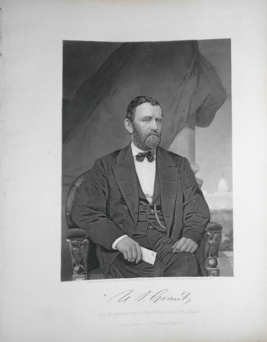 Ulysses S. Grant  -- 1873 engraving  - Duyckinck Portrait Gallery