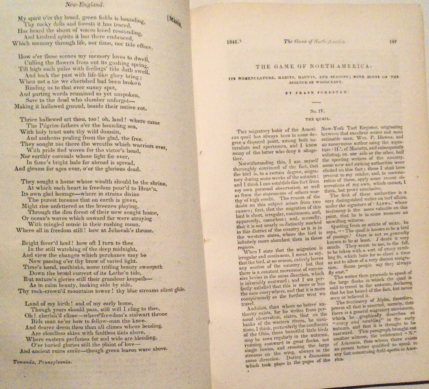 United States Magazine & Democratic Review March 1846 - Nathaniel Hawthorne ...