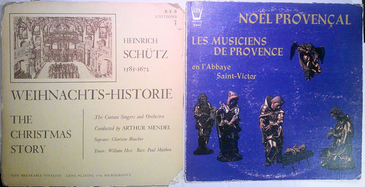 Schutz Weihnachts-Historie R.E.B. & Noel Provencal, Les Musiciens Provence 2 LPs
