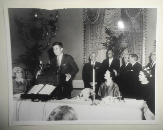1962 President Kennedy photo : Mayflower Hotel : Prayer Breakfast, Billy Graham