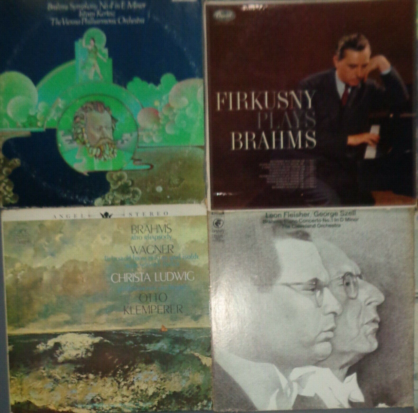 16 Brahms  LPs: Bernstein, Milstein, Munch, Szell, Klemperer, Dorati Furtwangler