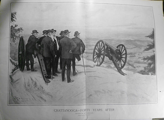 Chattanooga--Forty Years After by W. T. Smedley - Harper's Weekly, 1910 original