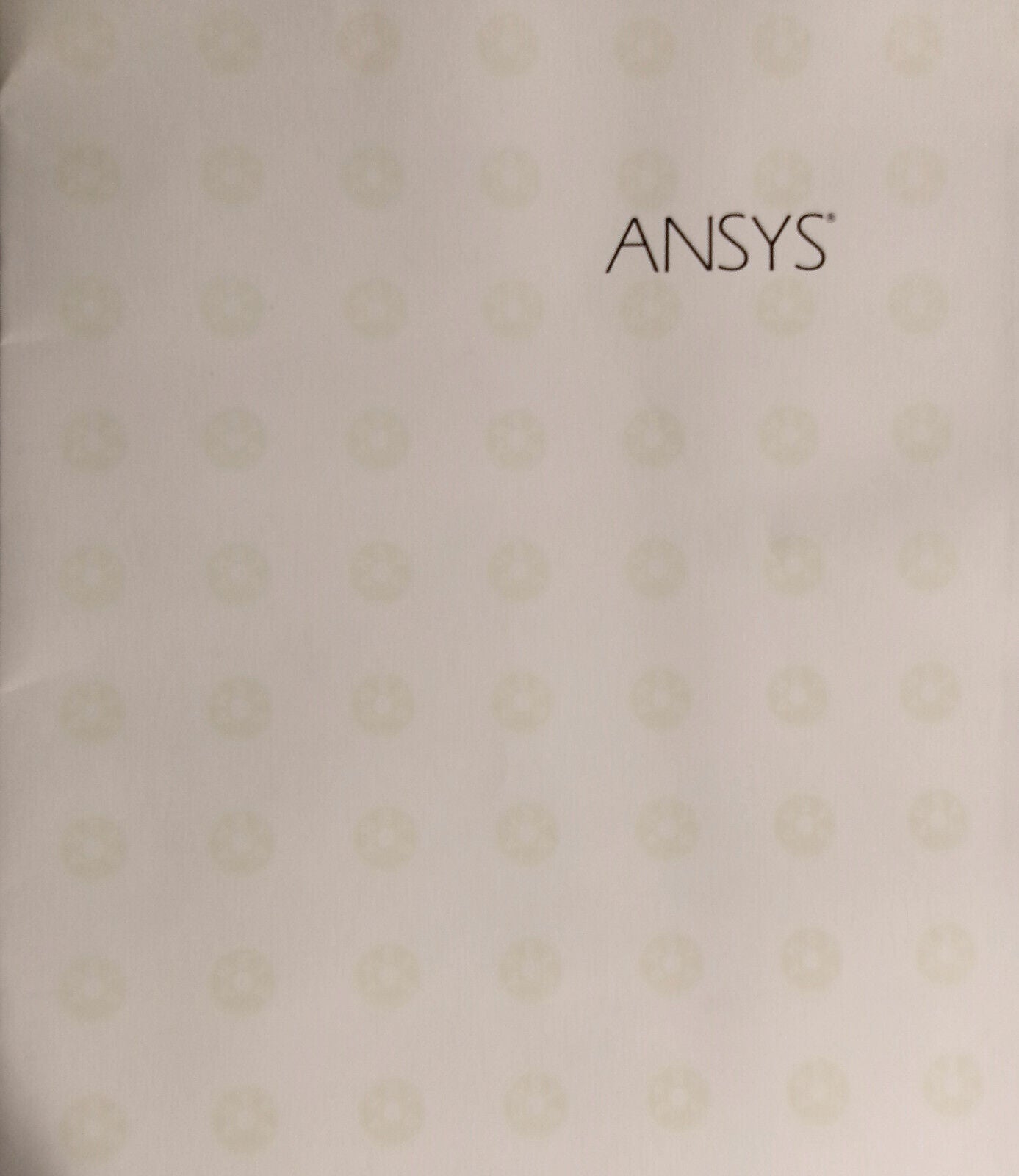 ANYSYS-PC Finite Element Analysis software Promo literature folder 1989.