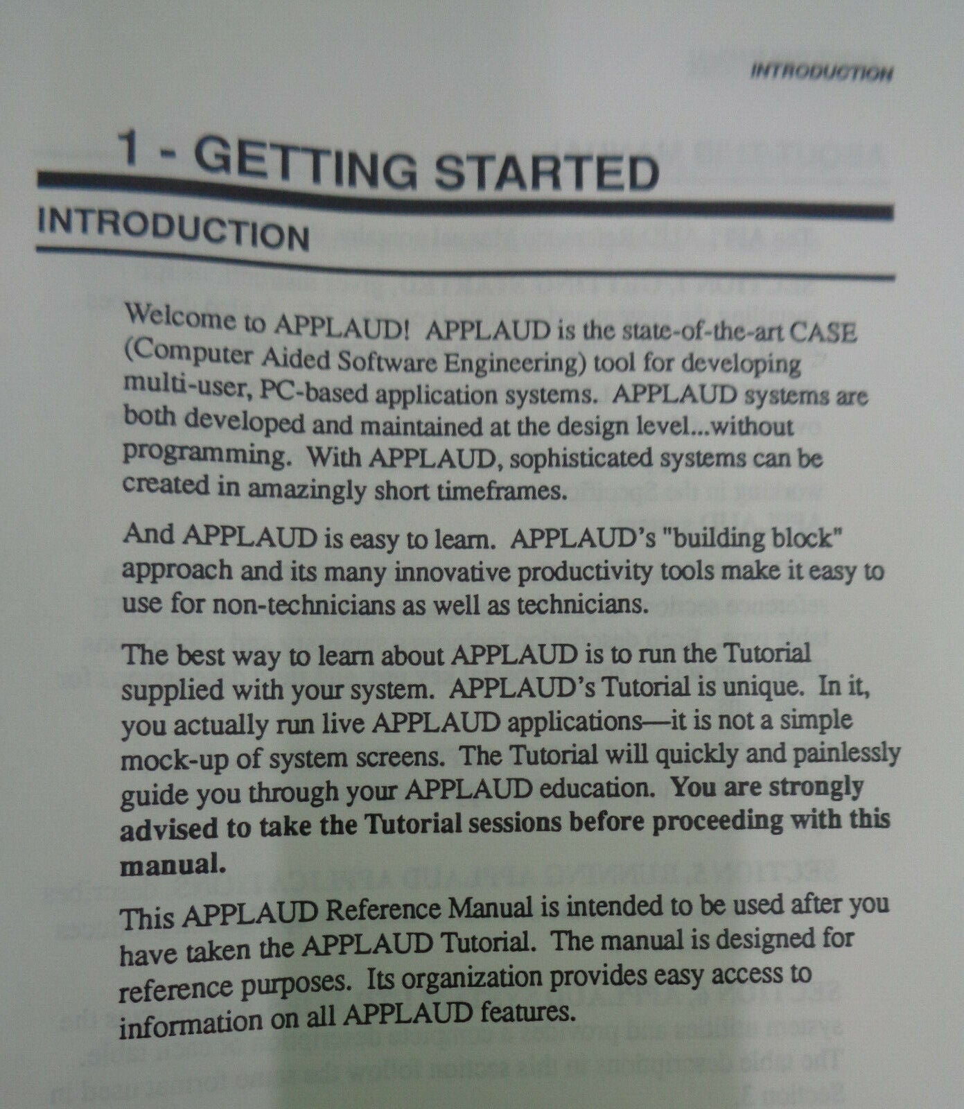 APPLAUD 2.0, by ICE, Ltd. -1989 [Computer Aided Software Engineering]  PC/MSDOS