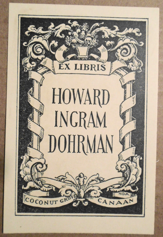 Howard Ingram Dohrman, Ex Libris Bookplate