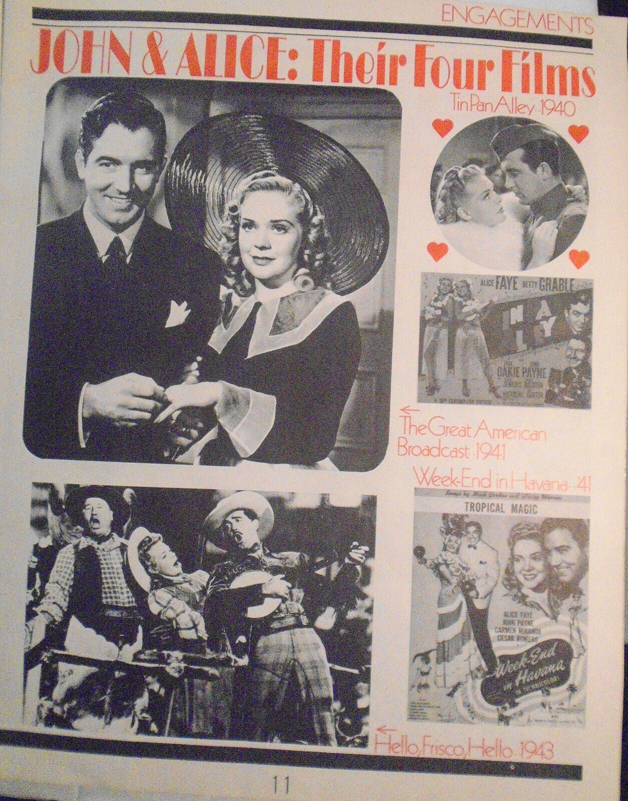 SIGNED Alice Faye & Stubby Kaye, et al   Good News souvenir Program, 1974