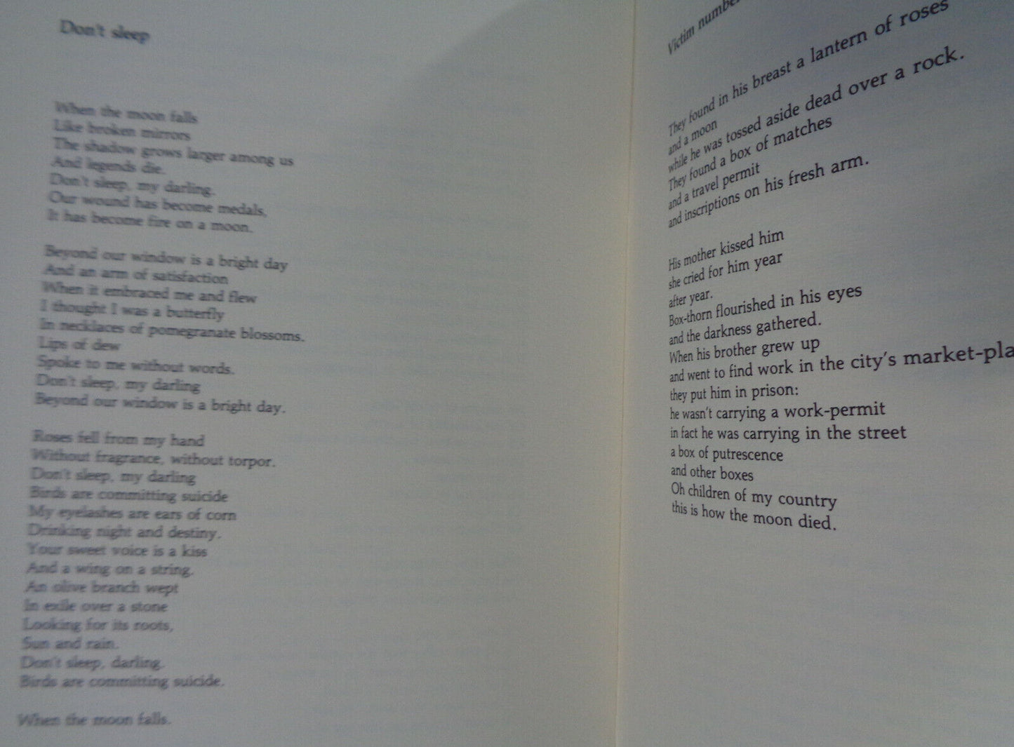 Stranger in a Distant City, by Mahmud Darwish. 1981. First edition.