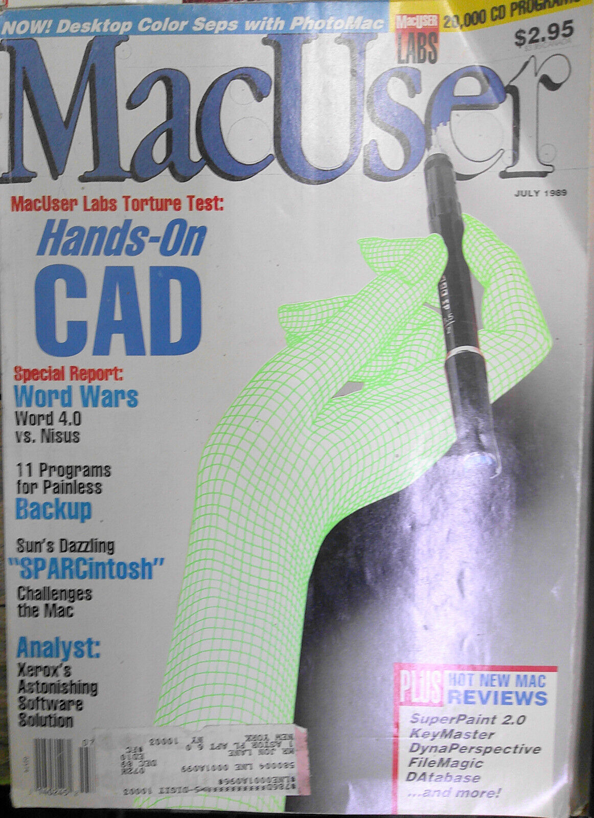 4 vintage Apple Macintosh magazines, 1987-89 : 3 MacUser & 1 MacWorld