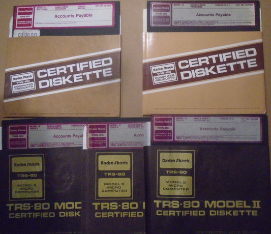 1982 Accounts Payable for Radio Shack Model 16 TRS-XENIX Multi-User & TRSDOS-16