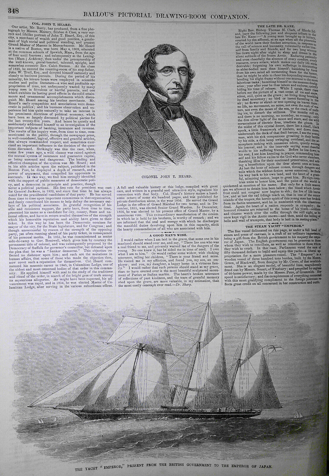 Ballou's Pictorial May 30, 1857.  Japanese Wrestlers; Shakespeare Wrestling, etc
