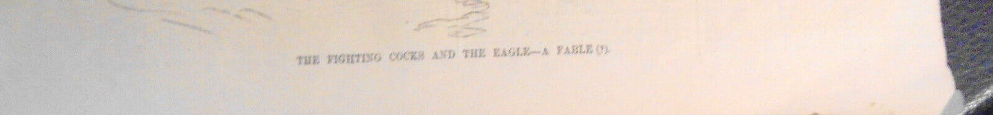 The Fighting Cocks & the Eagle, by Th. Nast - Harper's Weekly 1879. Hand-colored