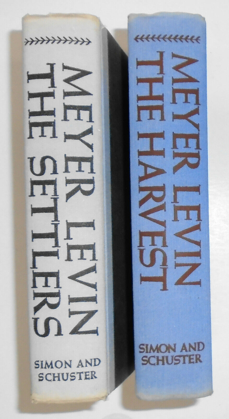 The Harvest & The Settlers by Meyer Levin. Both SIGNED First Editions. Hardcover