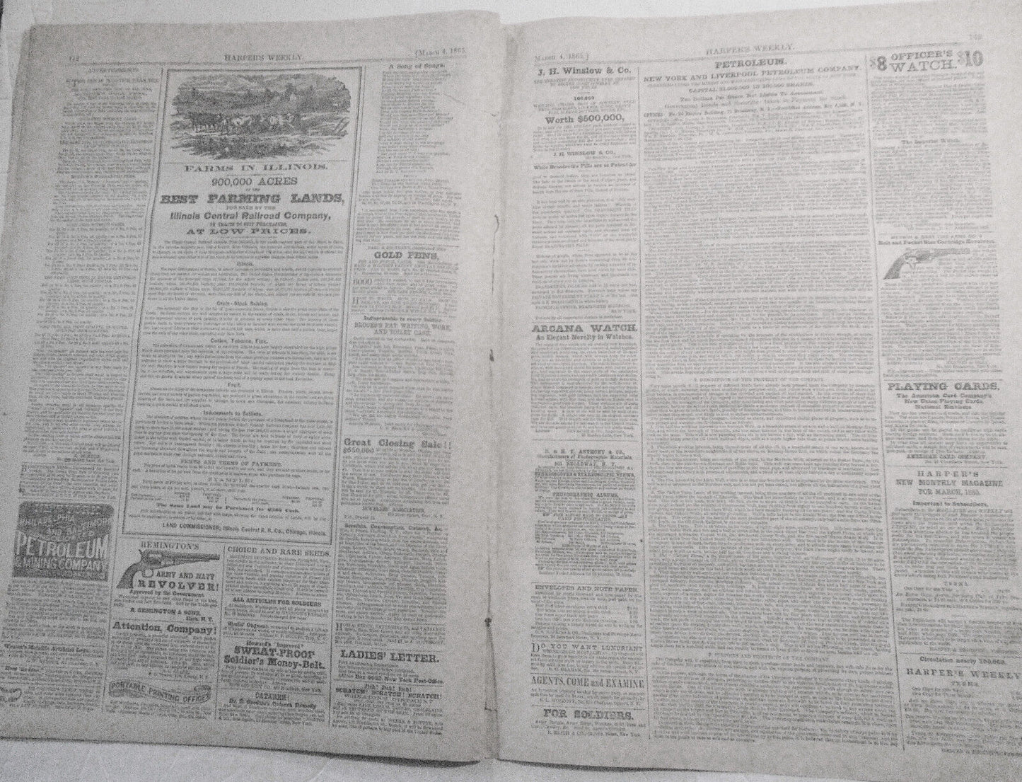 Sherman's march through South Carolina - Harper's Weekly 3/4/1865 Original issue