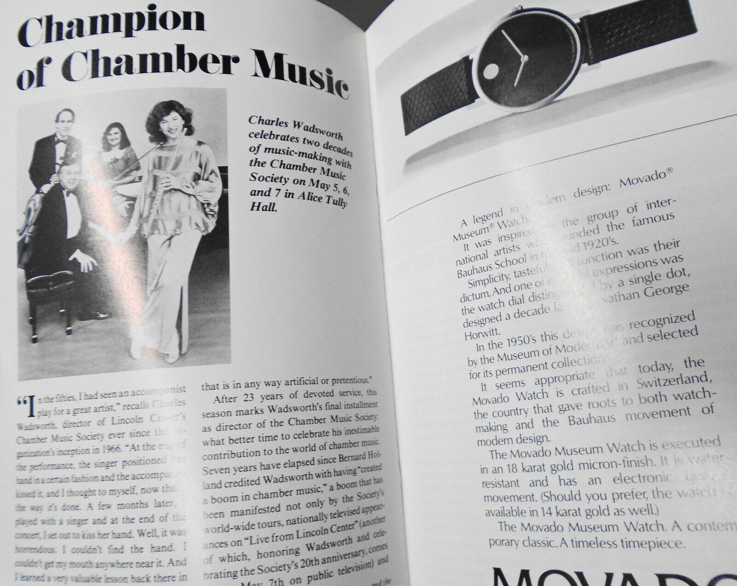 A Tribute To Bette Davis - Stagebill - April 1989 - Lincoln Center