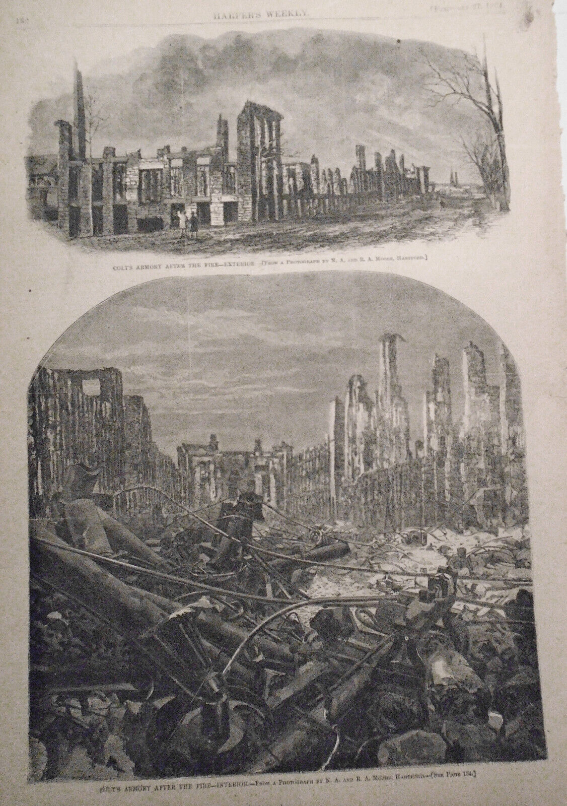 Harper's Weekly February 27, 1864. Original Issue. Civil War, Colt's Armory etc