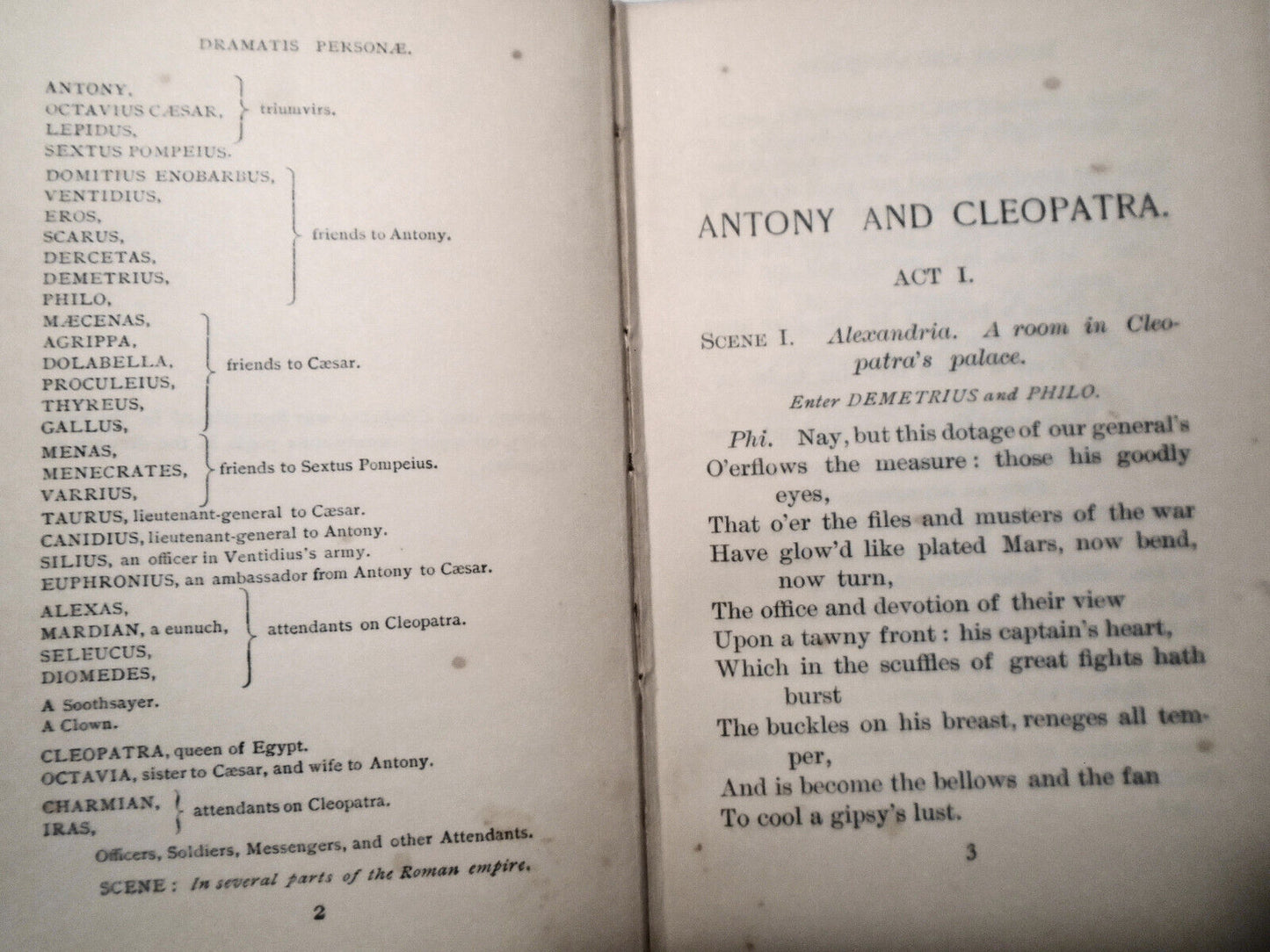 Anthony and Cleopatra, by William Shakespeare. 1893 Ariel edition, Putnam's