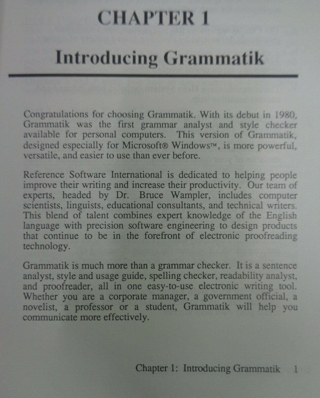Gram-mat-ik Windows [Grammatik] - by Reference Software - 1990.