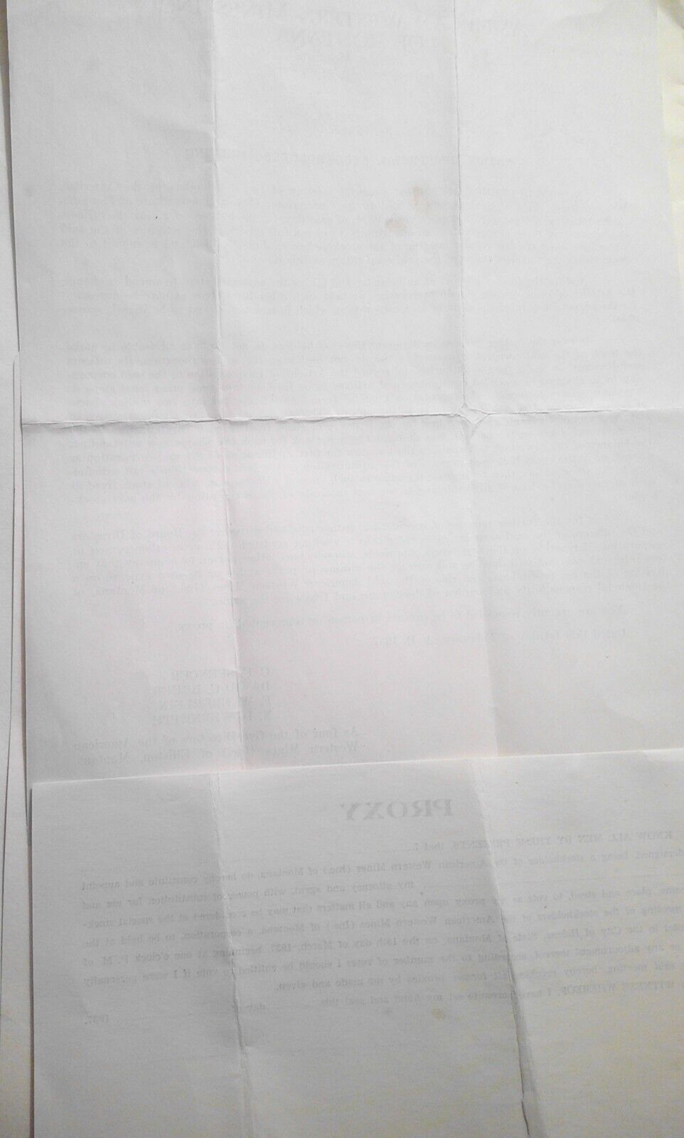 1937 American Western Mines (Inc.) of Montana - Stockholders' Meeting & Proxy