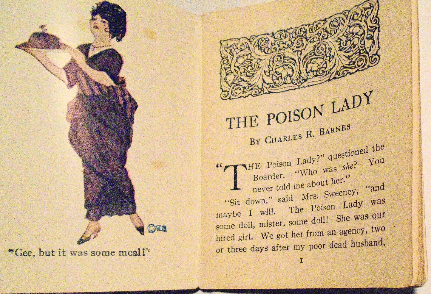 The Poison Lady, by Charles R Barnes. Miniature book. 1914. Winthrop Press