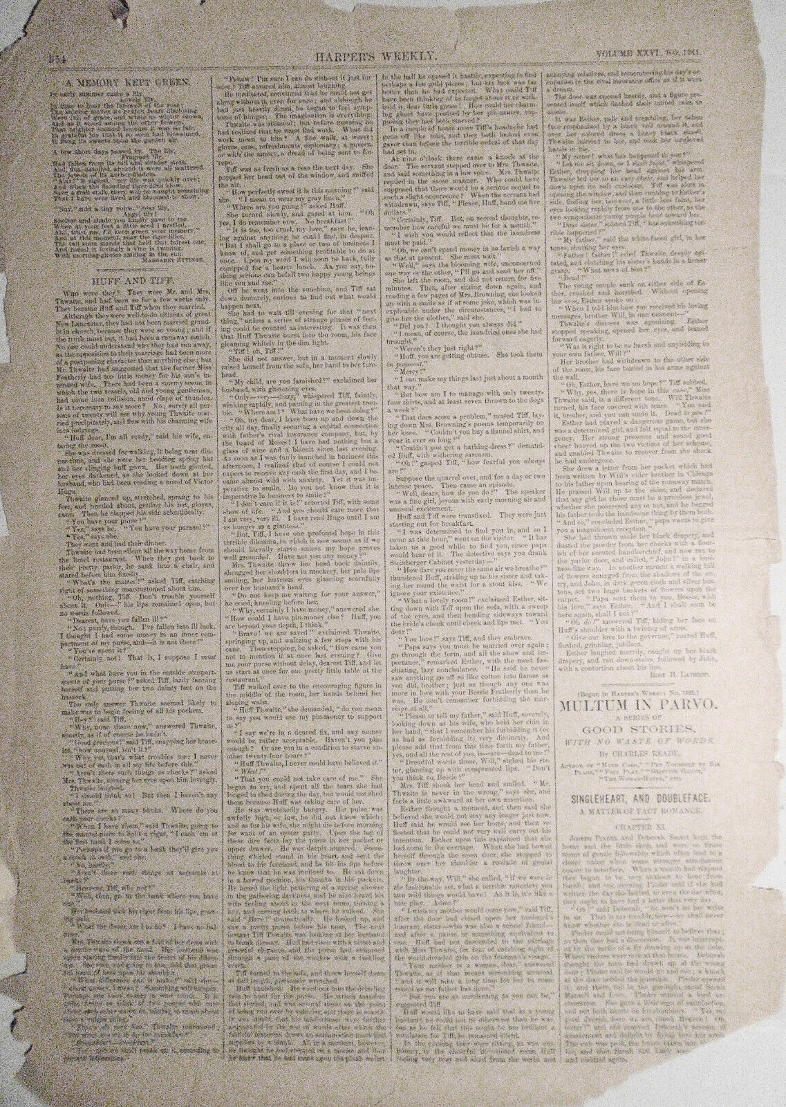 The Moss Industry In The South -  1882 Harper's Weekly - Spanish Black Americana