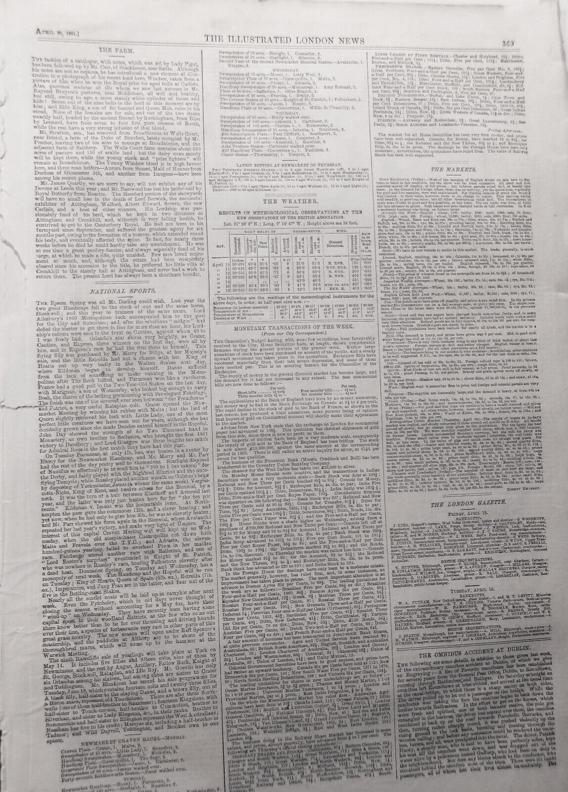 Methods of conveying cotton in India - Illustrated London News, April 20, 1861