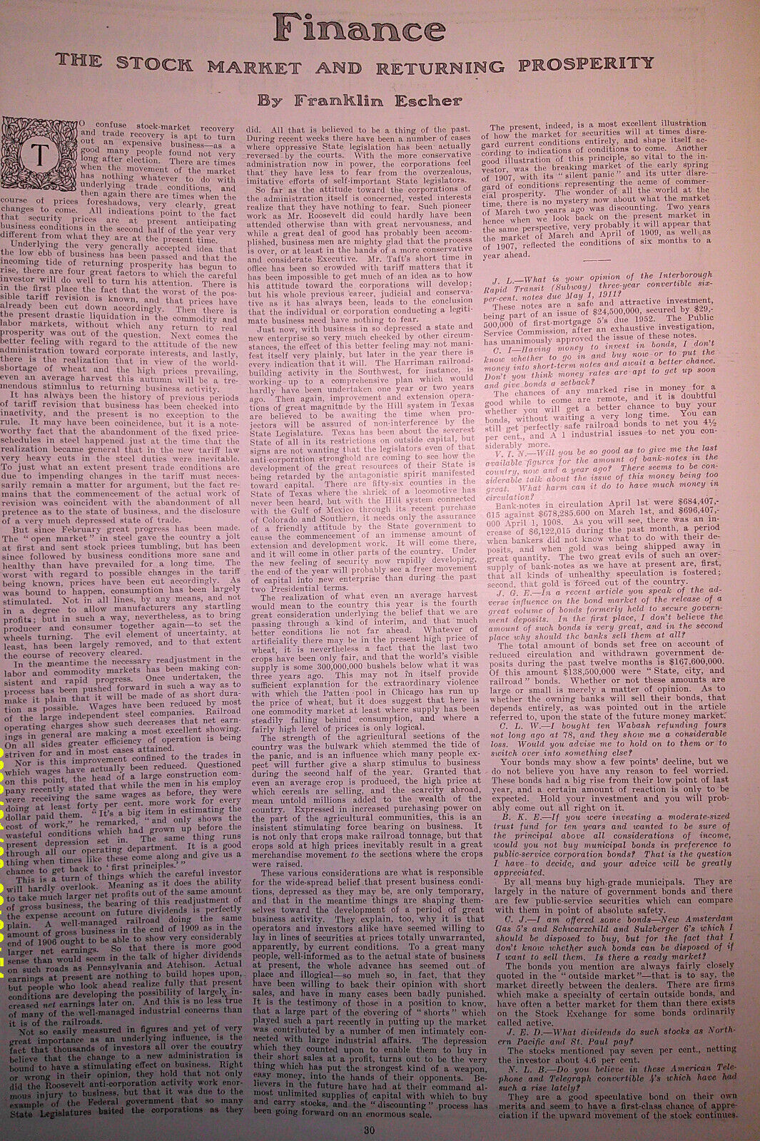 Harper's Weekly April 17,  1909.  The Wright Brothers fly for King Edward; etc