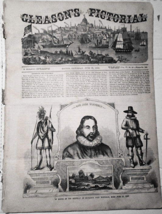 Gleason's Pictorial, June 10, 1854 - Andrew Jackson; Salisbury, CT; Hunterstown
