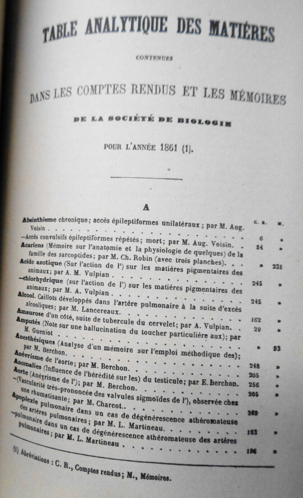 1861 COMPTES RENDUS DES SEANCES ET MEMOIRES DE LA SOCIETE DE BIOLOGIE Ser 3 T3