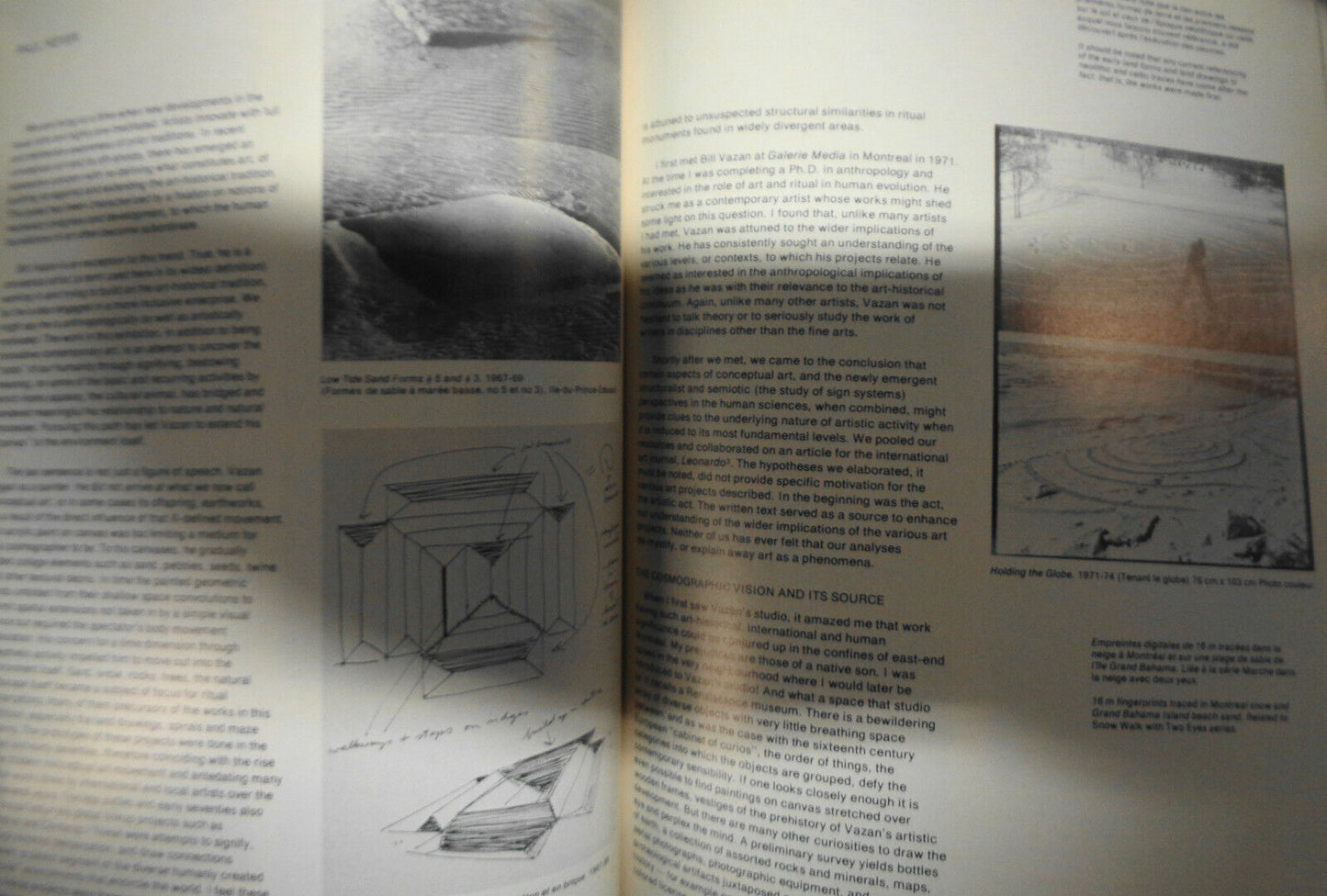 Bill Vazan [SIGNED]: suites photographiques recentes et oeuvres sur terrain 1981